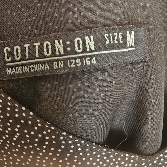 Cotton On Black and White Speckled Camisole blouse - Picture 3 of 5